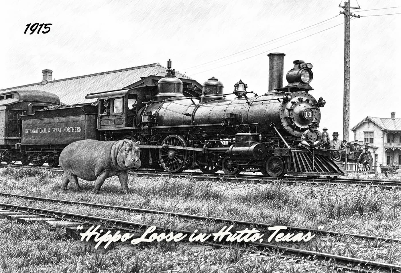 Hippo Loose in Hutto Postcards (Set of 10)
